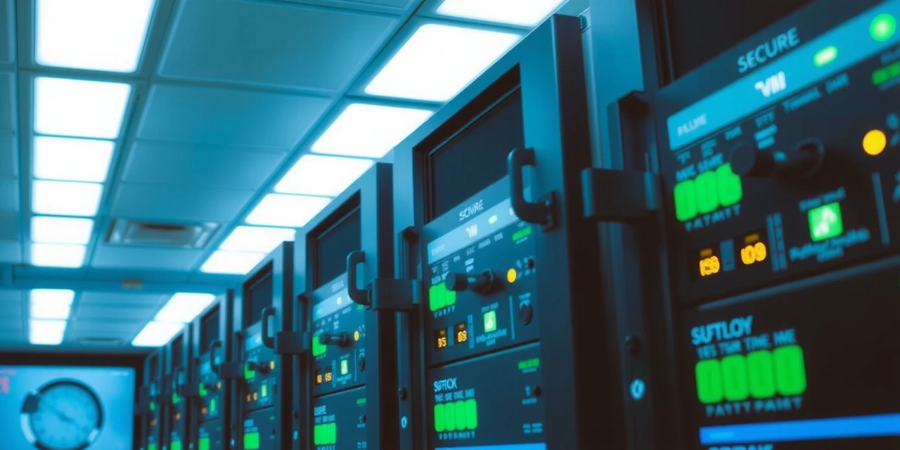 Inside our secure data processing center